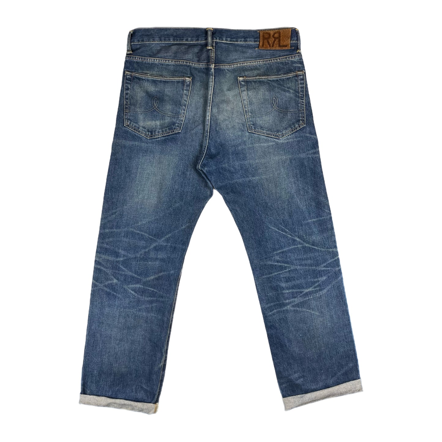 RRL 5-Pocket Selvedge 'Heavy Grandfalls' Wash - Size 34