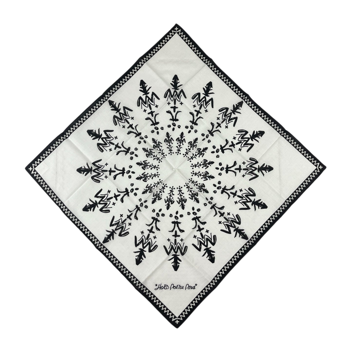Head Porter Plus White/Black Bandana HPP-9140