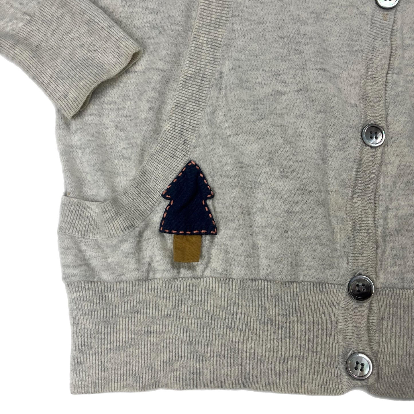 NOL Tsumori Chisato Grey Button Up Tree Hoodie - Size 2 (JPN)