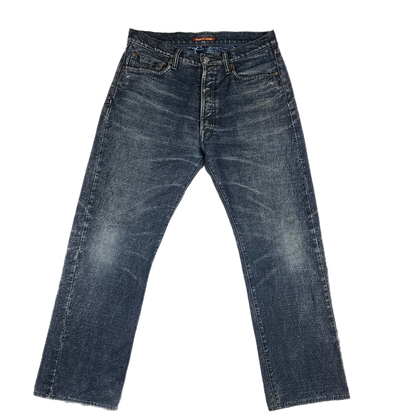 Kapital Native Pattern Indigo Selvedge Jeans - Size 33