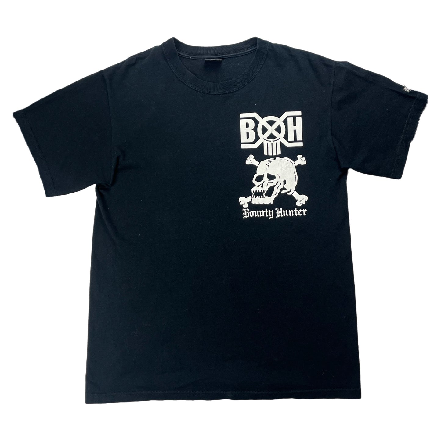 Bounty Hunter Skull Logo Black Tee - Size Medium