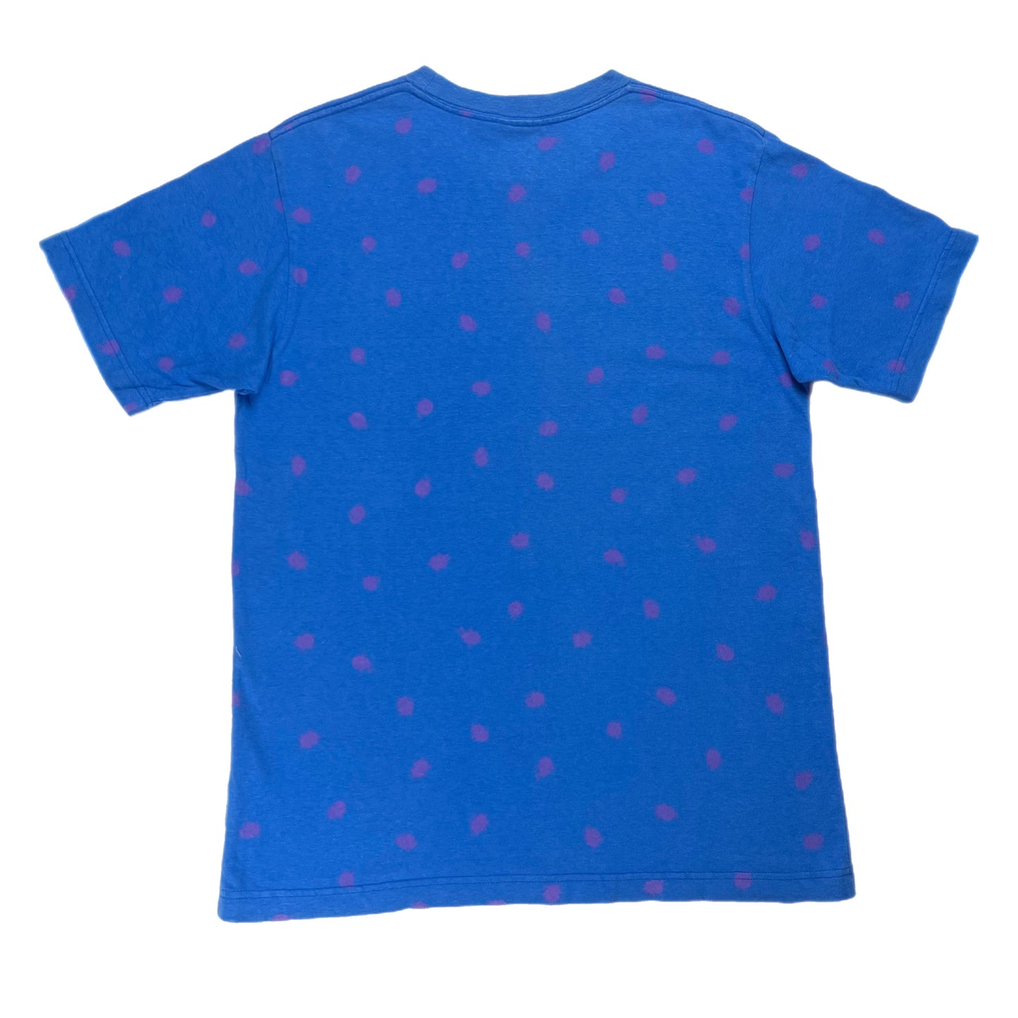 NOL Good Enough Paint Splatter Polka Dot Blue Pocket Tee - Size Medium