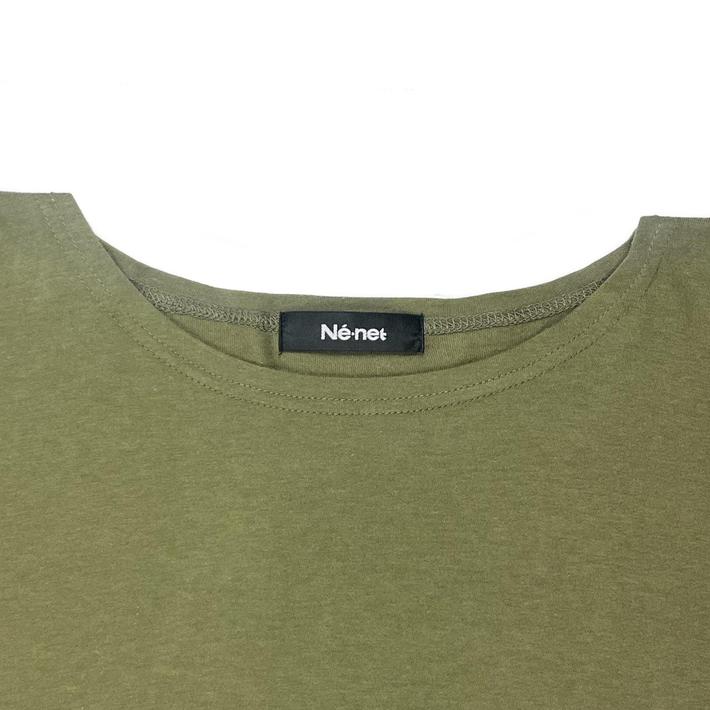 Né-net Olive Long Sleeve Calico Top - Size 2 (JPN)