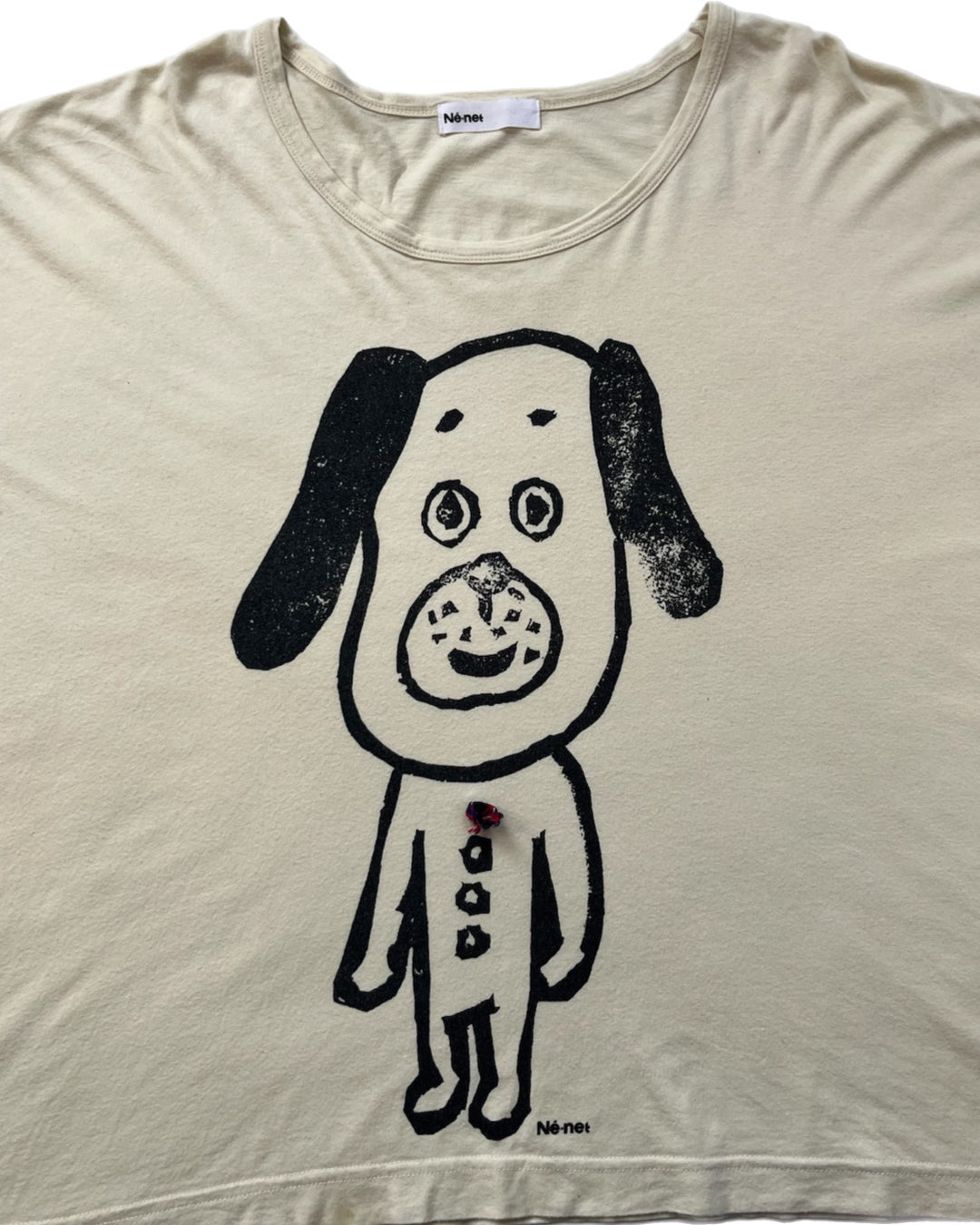 Né-Net Cream Dog L/S Tee - Size 2 (JPN)