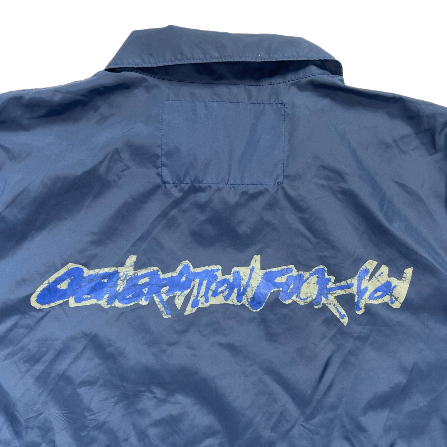 Undercover ss2000 'Generation F*ck You' Navy Coaches Jacket - Size X-Large