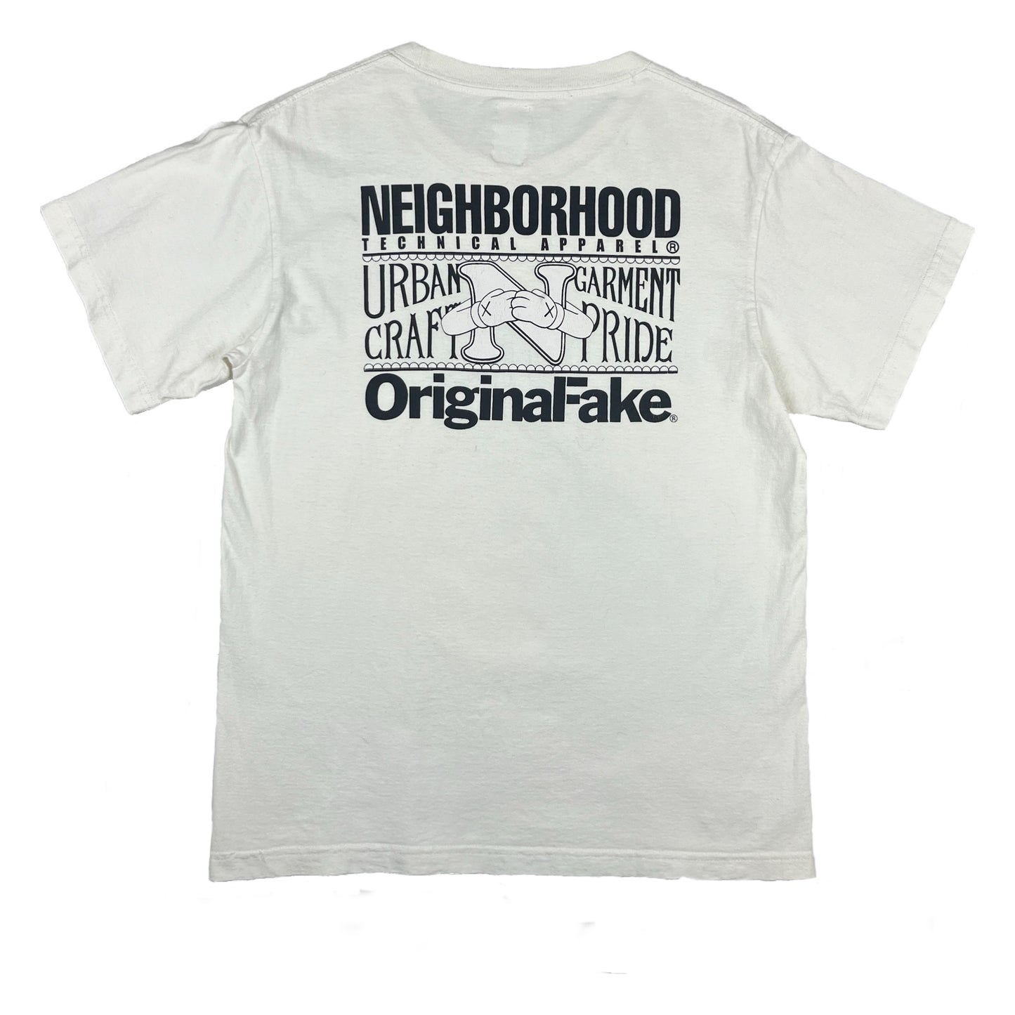 Neighborhood x Original Fake 4th Anniversary White Tee - Size 3 (JPN)