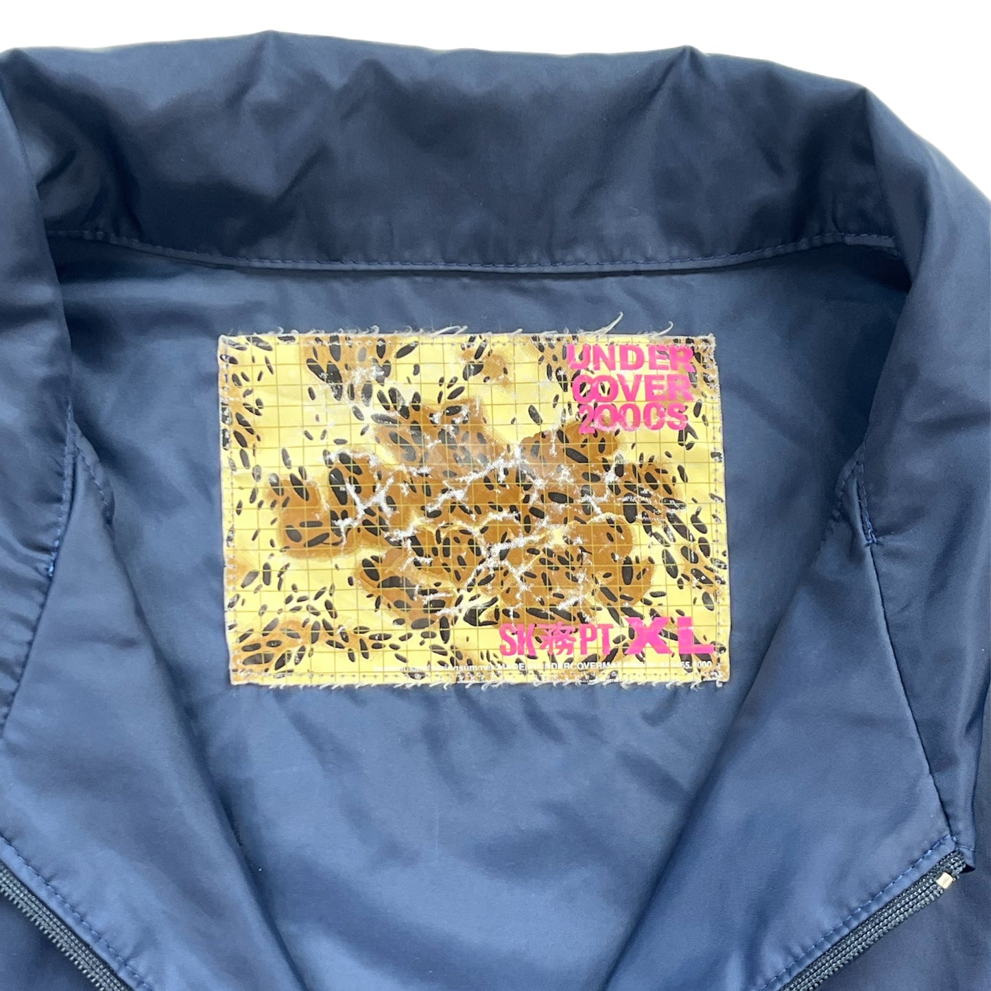 Undercover ss2000 'Generation F*ck You' Navy Coaches Jacket - Size X-Large