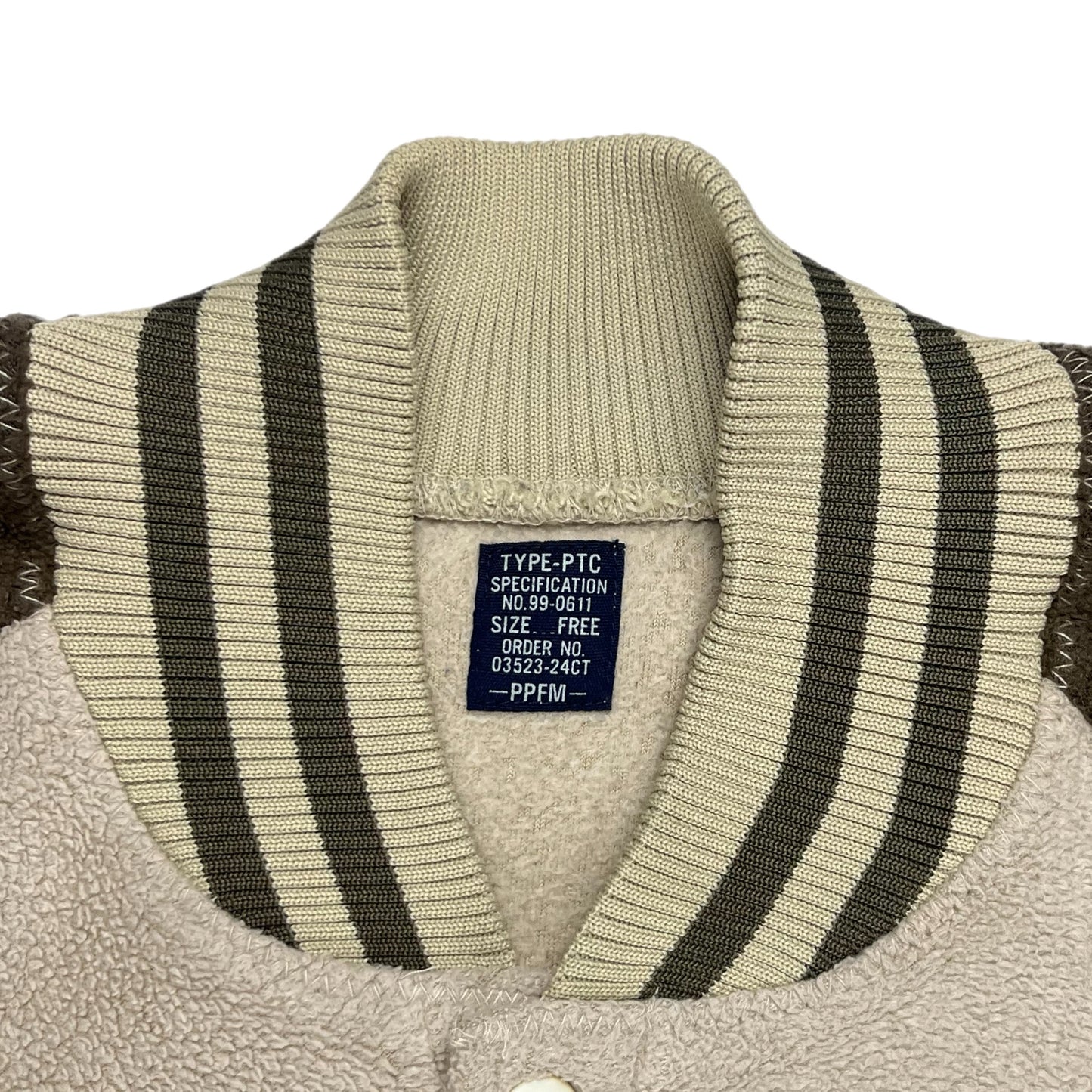 PPFM Brown Wool Varsity Jacket - Size Free