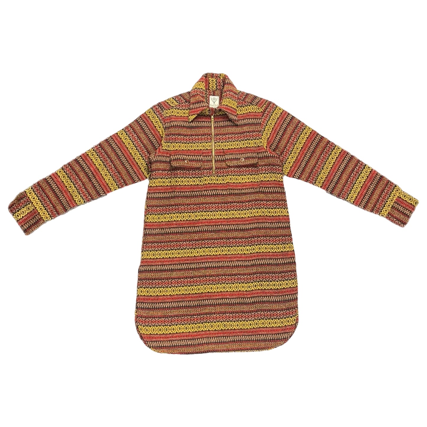South2 West8 Ethnic Jacquard Tunic Dress - Size 2 (JPN)