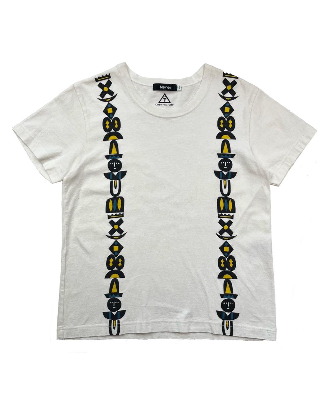 Né-Net x Cozy Factory White Totem Tee - Size 2 (JPN)