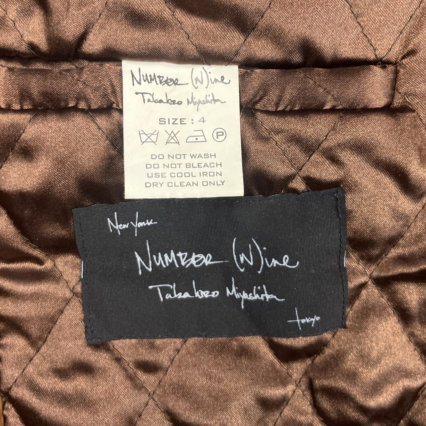 Number (N)ine 04AW Quilted Corduroy Down Jacket - Size 4(JPN)