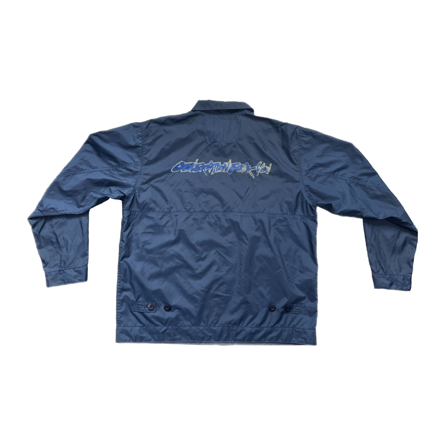 Undercover ss2000 'Generation F*ck You' Navy Coaches Jacket - Size X-Large