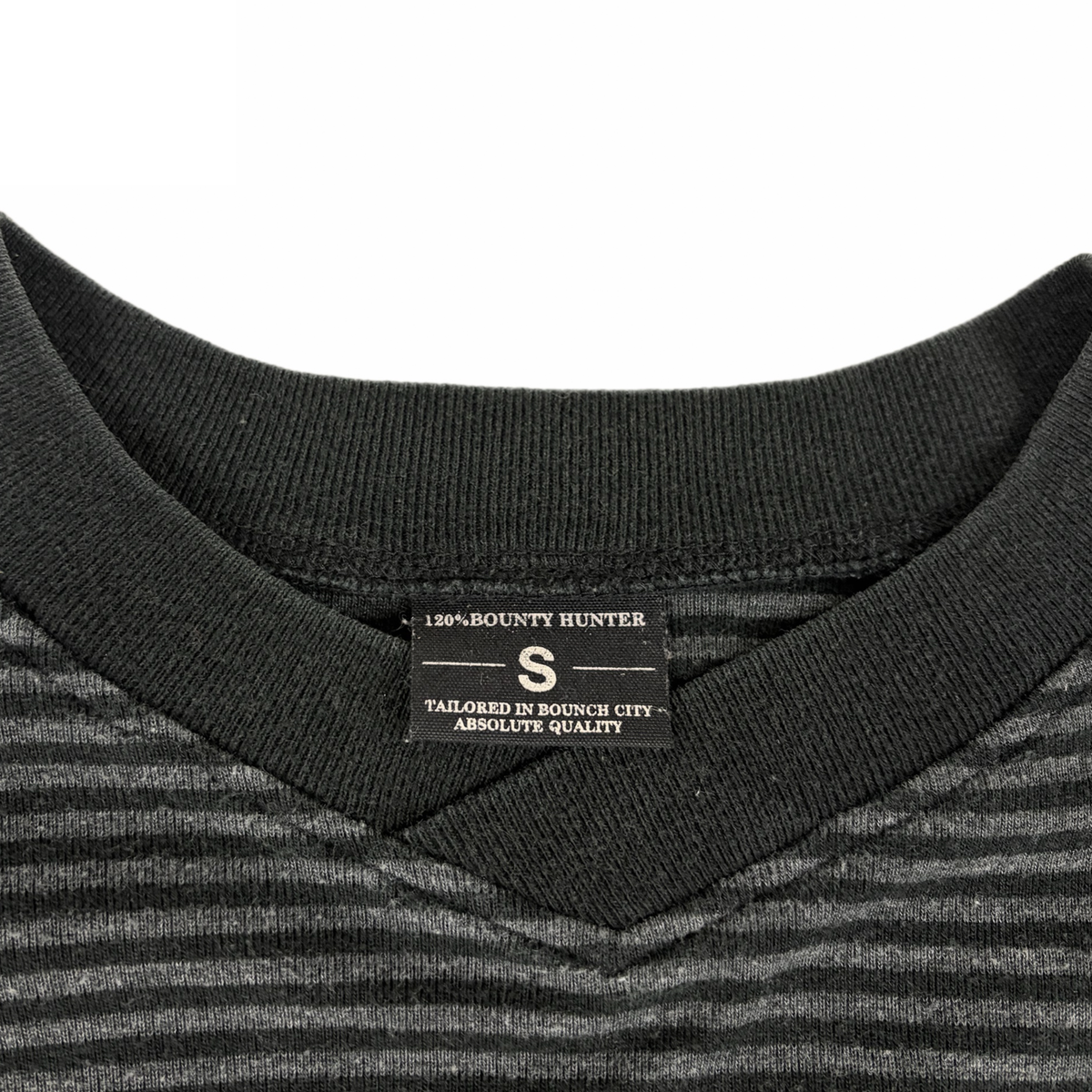 STRIPED 5/8 SLEEVE RAGLAN