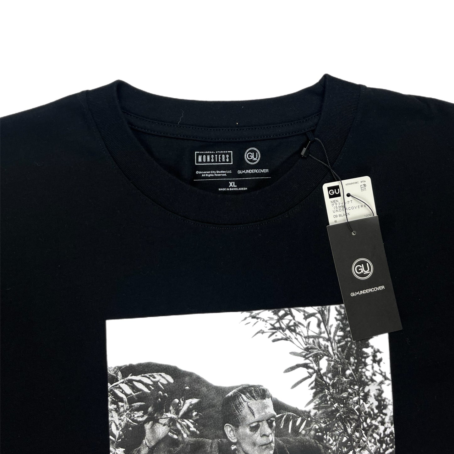 Undercover x GU Frankestein Black Tee - Size X-Large
