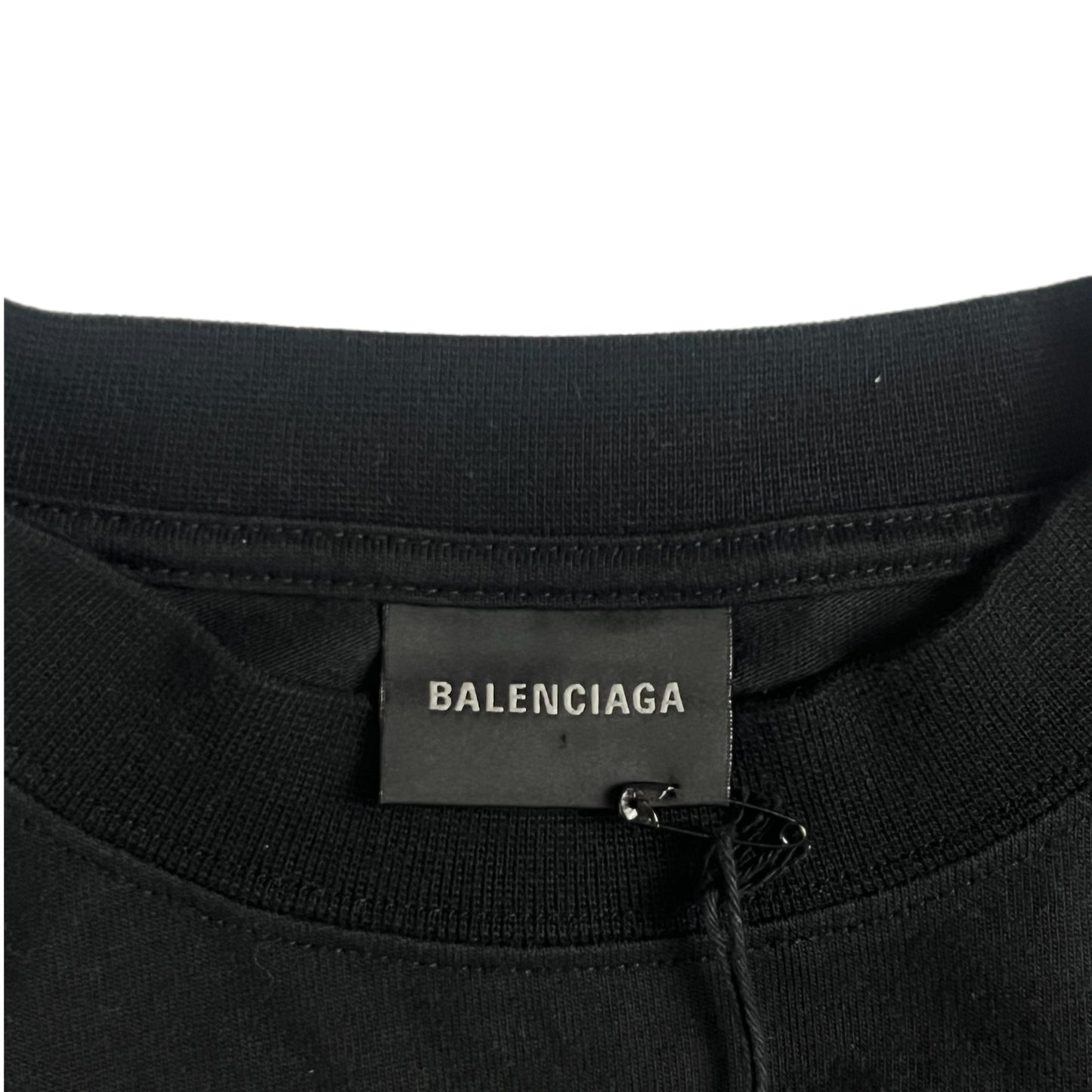 Balenciaga WFP Black Double Sleeves Tee Shirt - Size 3