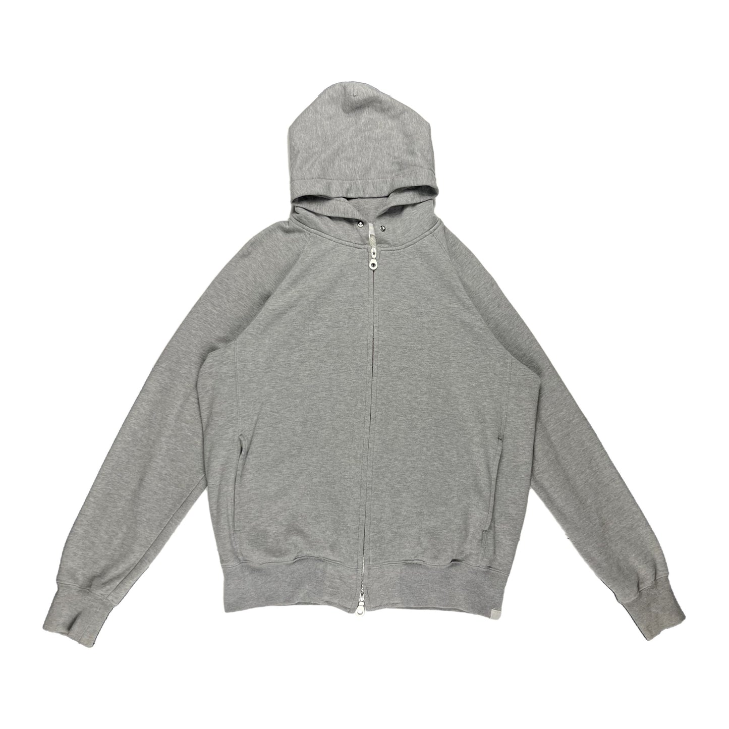 Mastermind Grey Patchwork Skull Zip Up Hoodie - Size Medium
