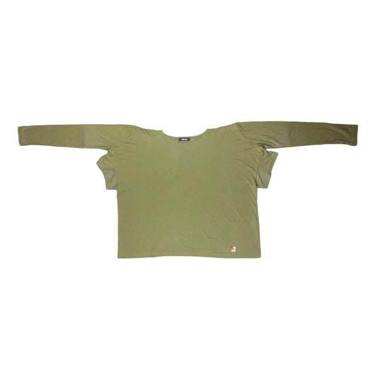 Né-net Olive Long Sleeve Calico Top - Size 2 (JPN)