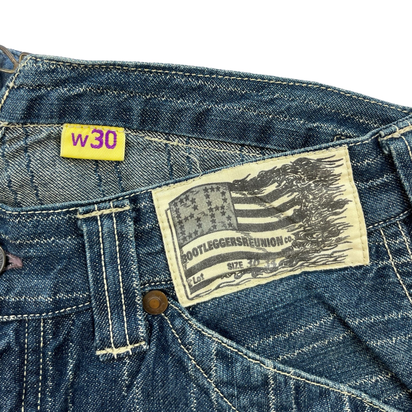 Bootleggers Reunion Striped Work Pants - Size 30