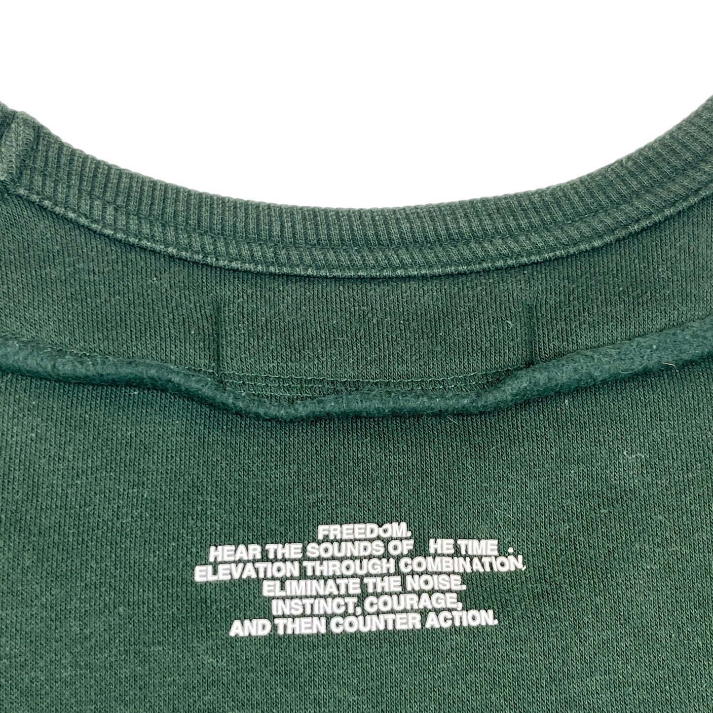 GU x Undercover Green Double Zipper Oversized Crewneck - Size X-Large