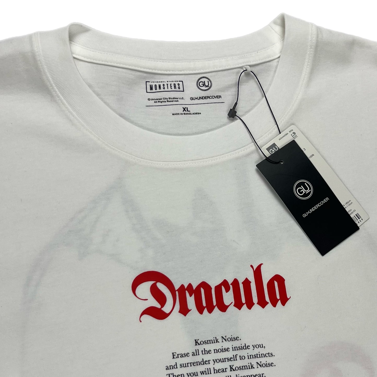 Undercover x GU Dracula White Tee - Size X-Large