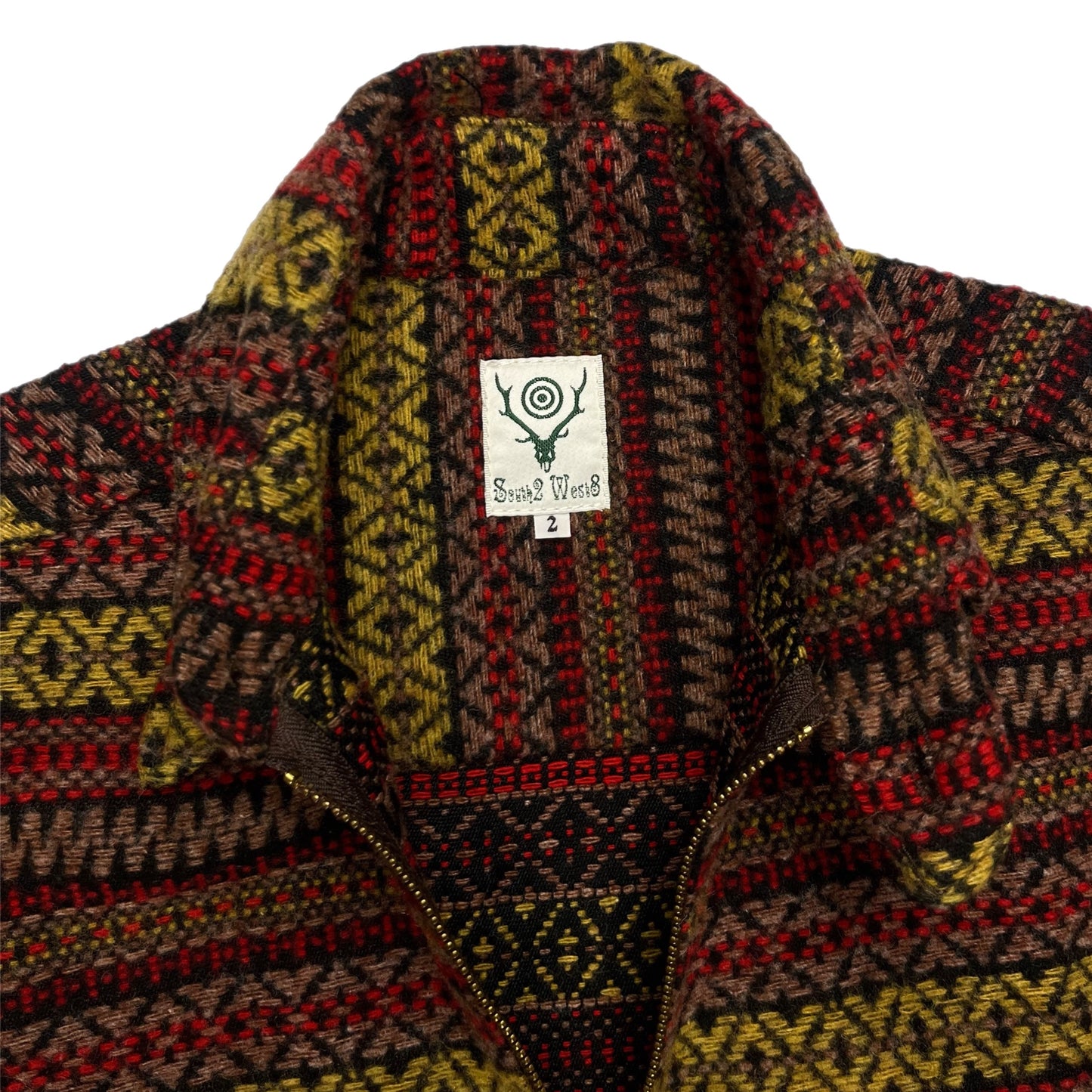 South2 West8 Ethnic Jacquard Tunic Dress - Size 2 (JPN)