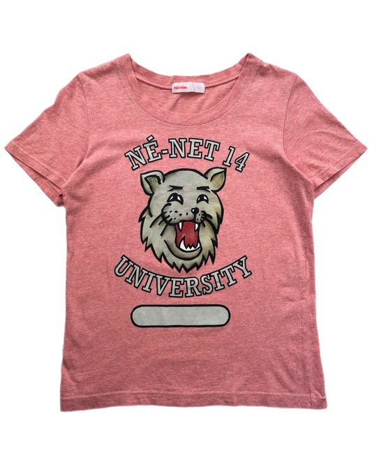 Né-Net Pink University Tee - Size 2 (JPN)