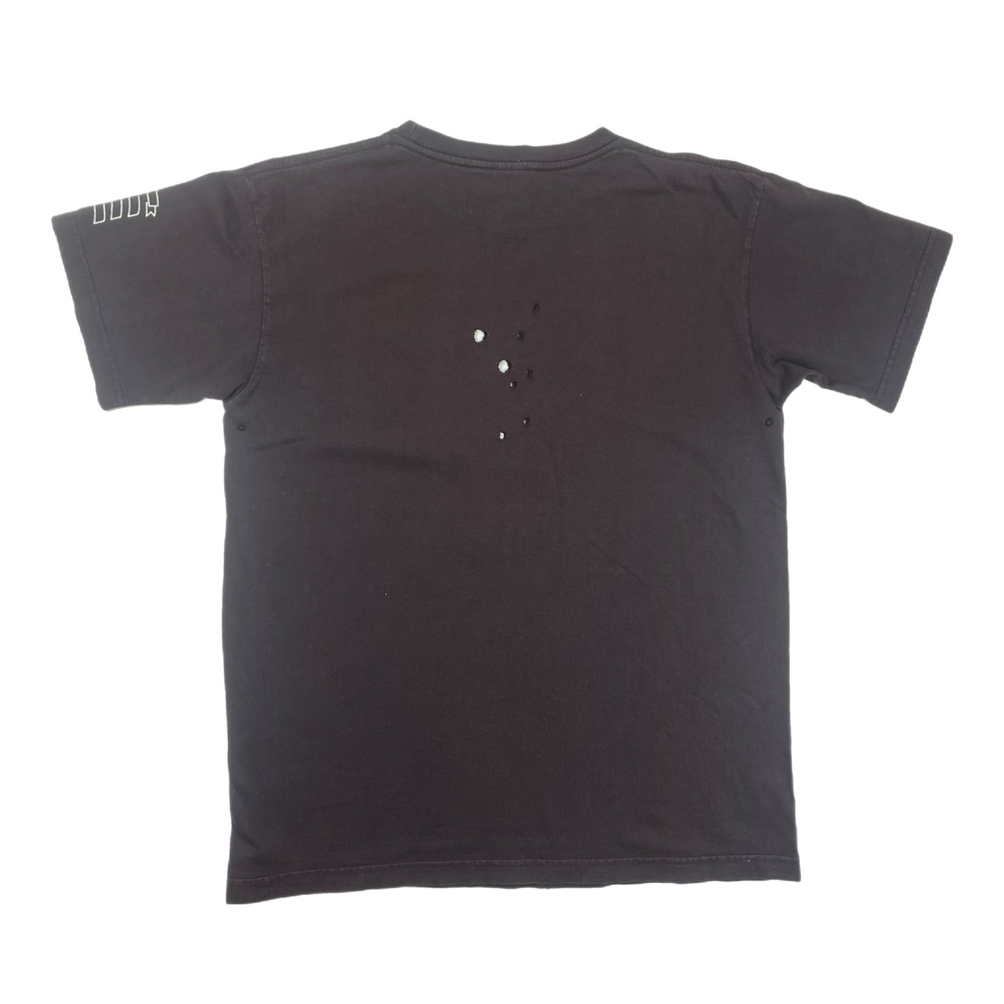 Number (N)ine AW01 Distressed Crest Brown Tee Shirt - Size 3