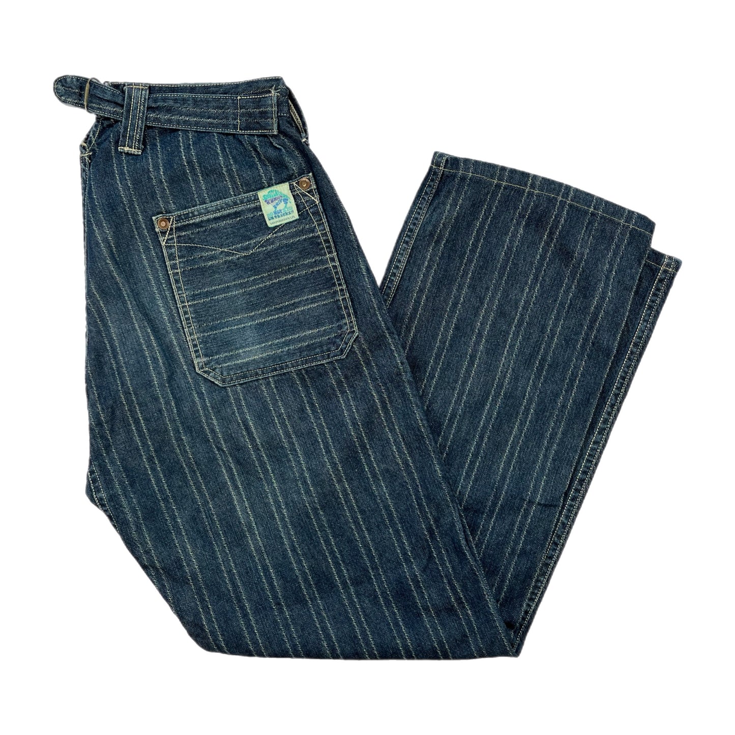 Bootleggers Reunion Striped Work Pants - Size 30
