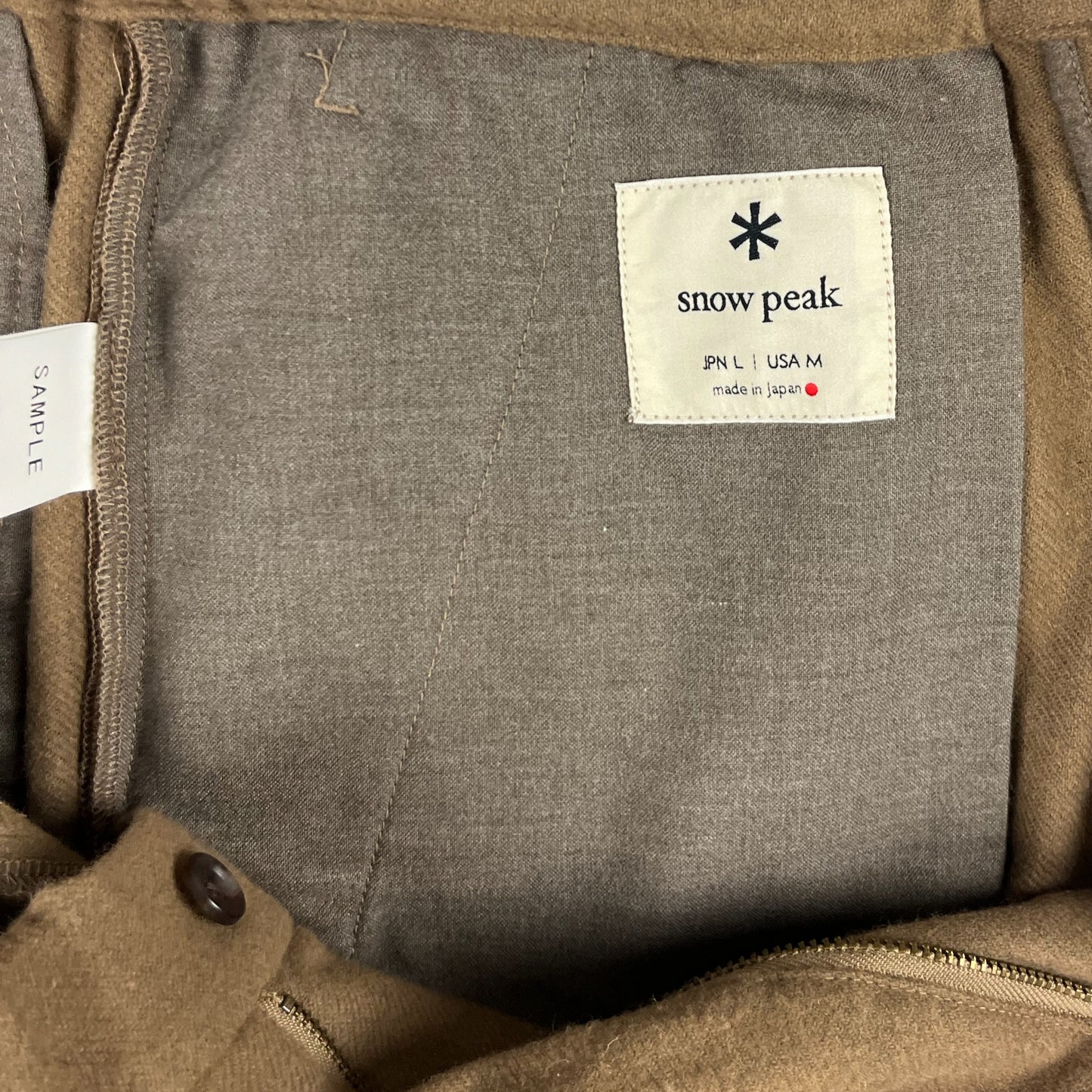 Snow Peak Sample Wool Wide-Leg Trousers - Size Medium