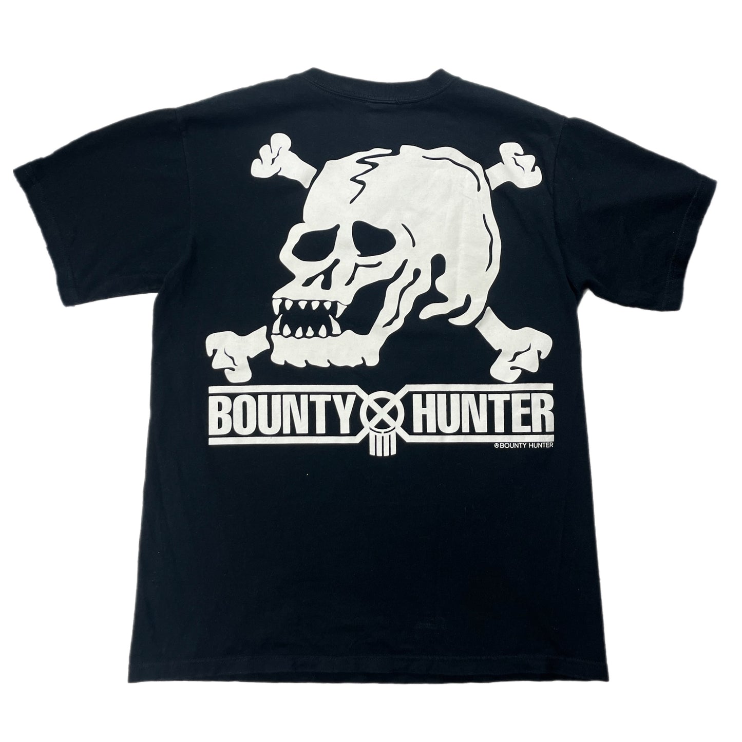 Bounty Hunter Skull Logo Black Tee - Size Medium