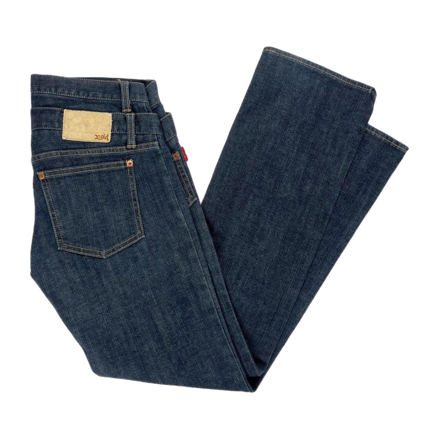 X-Girl Double Waist Navy Stretch Denim - Size 1 (JPN)