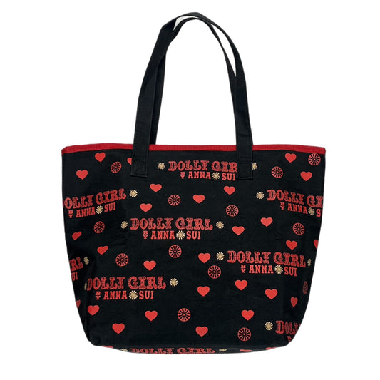 Dolly Girl By Anna Sui Black Tote Bag