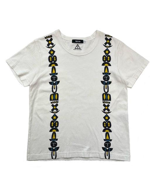 Né-Net x Cozy Factory White Totem Tee - Size 2 (JPN)