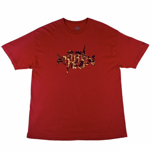 BARB WIRE RED TEE